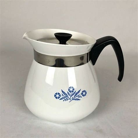 vintage corning ware  quart coffee pot coffee pot corningware coffee