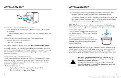 gopro session  owners manual