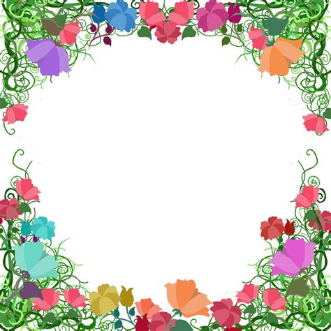 clipart flower borders  frames clipground