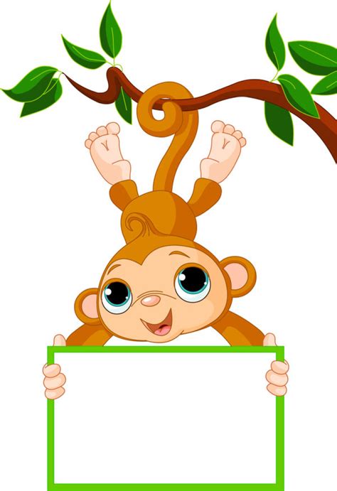 monkey cartoon image  vector material   vectorpsd
