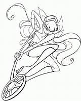 Winx Stella Coloring Pages sketch template