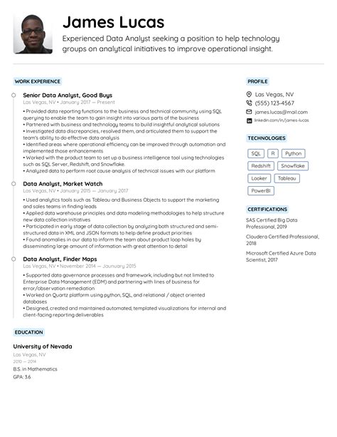 data analyst resumes  samples examples format resume