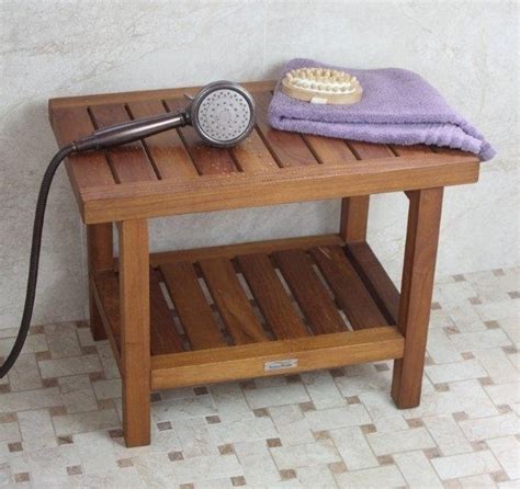 The Benefits Of A Teak Shower Bench A Spa Feeling In The