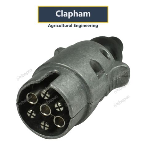 pin male plug metal clapham agricultural engineering