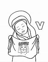 Veronica Saints Coloriages sketch template