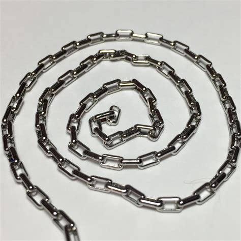 stainless steel chain rectangle chain per foot