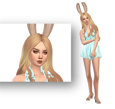 bunny ears custom content   sims  snootysims