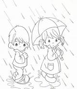 Kostenlos Moments Regen Momente Kostbaren Malvorlagen Dibujos Rain sketch template