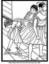 Coloring Pages Degas Impressionist Dover Edgar Famous Book Renoir Publications Dance Stained Glass Fine Sheets Welcome Adults Color Samples Getcolorings sketch template