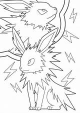 Eevee Pikachu Pokémon Eeveelutions Reshiram Tulamama Colouring Jolteon sketch template