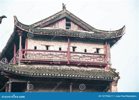 traditional chinese buildind editorial photography image  house