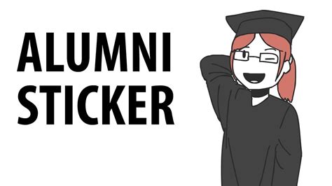 alumni sticker youtube