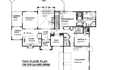 reverse ranch house plans ideas  optimize space  style home building plans