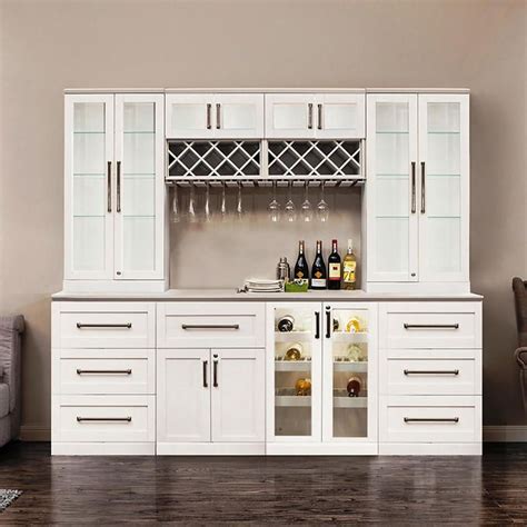 newage products home bar  piece set white home wine bar bars