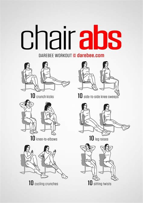 chair abs workout chair exercises  abs office exercise abs workout