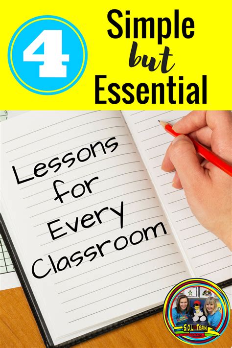 simple  essential lessons   classroom sol train learning