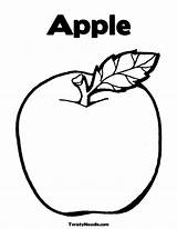 Apple Coloring Pages sketch template