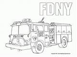 Coloring Pages Truck Fire Printable Trucks Fdny Print Kids Monster Preschoolers Simple Engine Long Color Firetruck Sheets Ladder Book Colouring sketch template