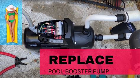 replace  repair pool booster pump youtube