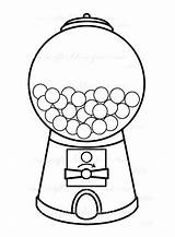 Gumball Machine Template Gum Coloring Bubble Clipart Pages Drawing Printable Kids School Cliparts Clip Glogster Chewing Colouring Craft Board Using sketch template