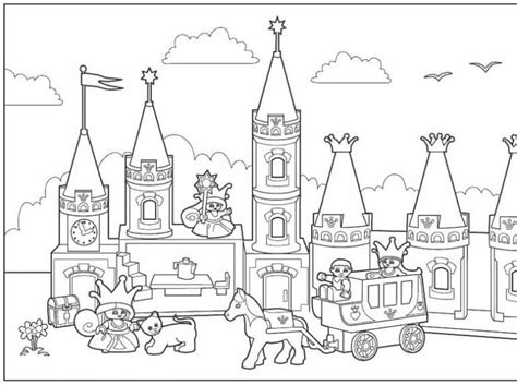 lego duplo castle coloring book  print
