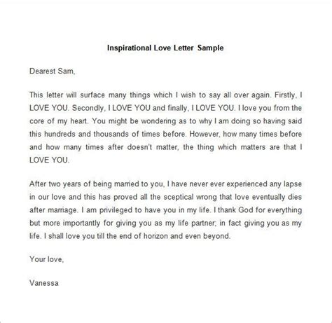 love letter templates