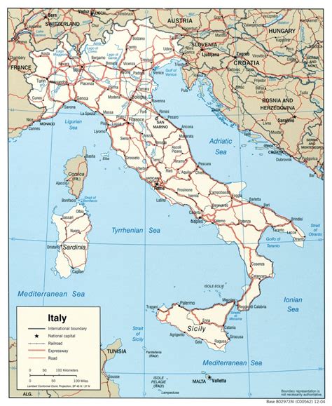 Mapa De Italia Viajar A Italia