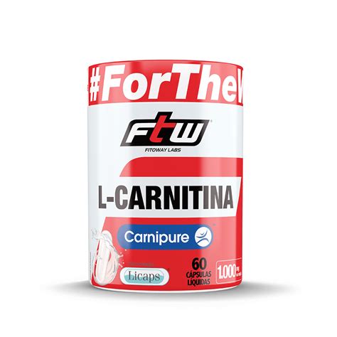 L Carnitina Carnipure® Licaps 1000mg 60 CÁps Ftw