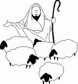 Shepherd Clipart Sheep Coloring Church Jesus Good Pages Religious Clip Cliparts Kids Cartoon Teaching Bible Christian Virtual Lamb Gif Bulletin sketch template