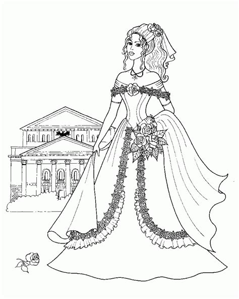 pretty girl coloring page coloring home