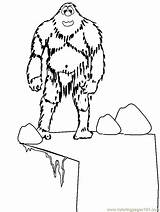 Coloring Pages Abominable Snowman Winter Rocket Ship Kids Printable Drawing Cliparts Yeti Fantasy Medieval Print Clipart Coloringpagebook Getdrawings Advertisement Coloringhome sketch template