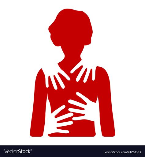 sexual harassment banner gender equality label vector image