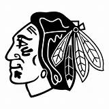 Logo Coloring Blackhawks Pages Chicago Logos Clipart Blackhawk Nhl Svg Cubs Clip Cliparts Library Sports Tray Kids Cutting Made Just sketch template