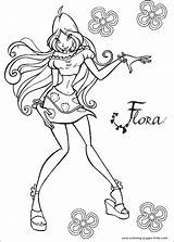 Coloring Pages Winx Club Cartoon Printable Character Color Kids Sheets Found sketch template