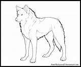 Wolf Coloring Pages Anime Wolves Color Printable Kids Comments Animal Leave sketch template