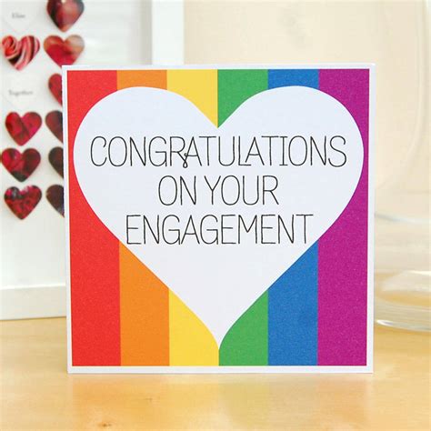congratulations   engagement card  pink  turquoise