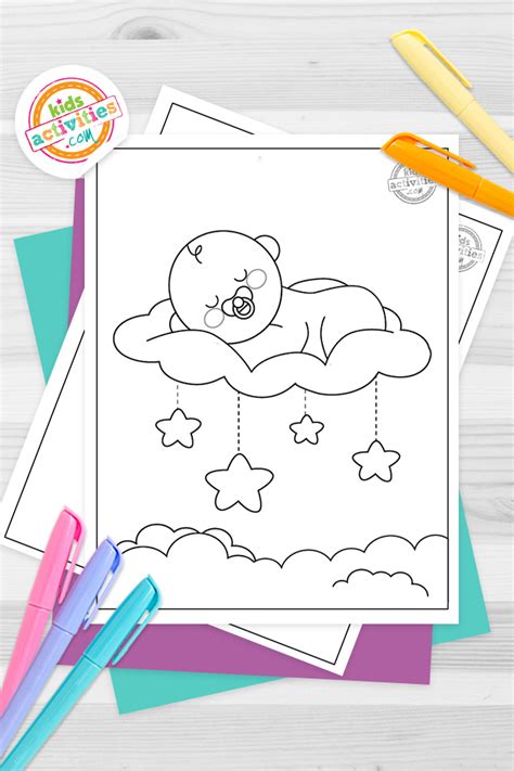 adorably cute printable baby coloring pages kids activities blog