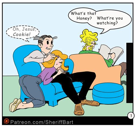 Blondie And Dagwood Cooking Show Color Panel 1 By