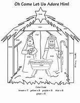 Nativity Bible Advent Sunday Adore Data7 sketch template