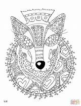 Coloring Pages Wolf Tribal Pattern Adults Zentangle Printable Adult Print Color Supercoloring Drawing Online Book Template sketch template