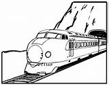 Tunnel Train Coloring Pages Visit Kids Passed Woodworking sketch template
