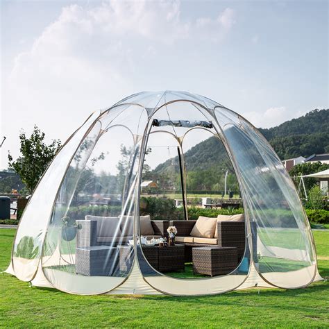 bubble tent pop  canopy family camping gazebo  beige walmartcom walmartcom