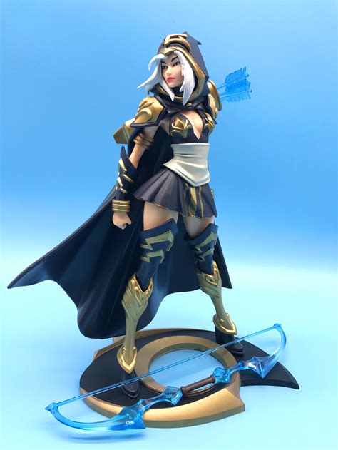 new league of legends the frost archer ashe unlocked 3d figure 10 pvc statue ebay