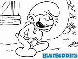 Smurf Jokey Bluebuddies sketch template
