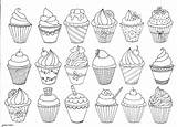 Cupcake Para Coloring Pages Colorir Cupcakes Cute Doodle Drawings Books Drawing Colouring Choose Board Doodles Uploaded User sketch template