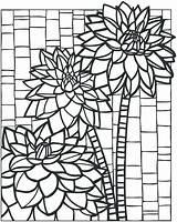Mosaic Coloring Pages Patterns Drawing Animal Printable Adult Sheets Adults Print Flower Color Colouring Creative Book Books Pattern Drawings Dover sketch template