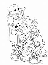Underfell Papyrus sketch template