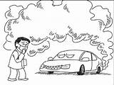 Pollution Air Drawing Coloring Pages Cars Clean Color Getdrawings Getcolorings sketch template