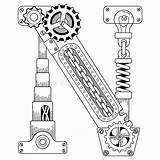 Gears Mechanical sketch template
