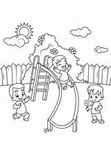 Coloring Tuin Kleurplaat Pages Slide Spring Garden Down Lente Children Printable Go sketch template